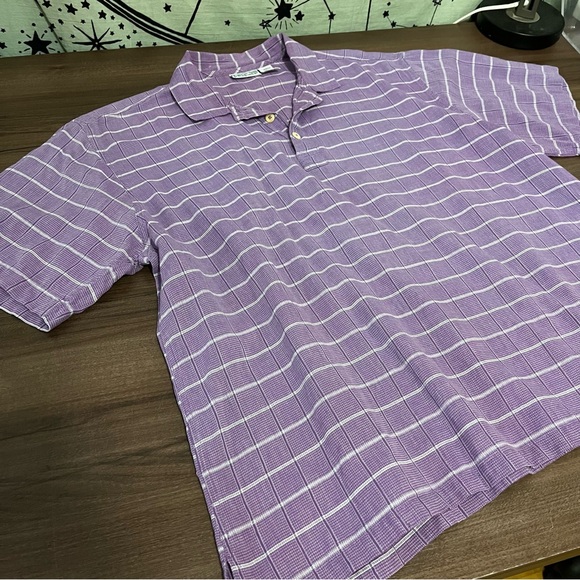 *SOLD* Patagonia Vintage Purple Plaid Short Sleeve Polo Shirt - Picture 4 of 9